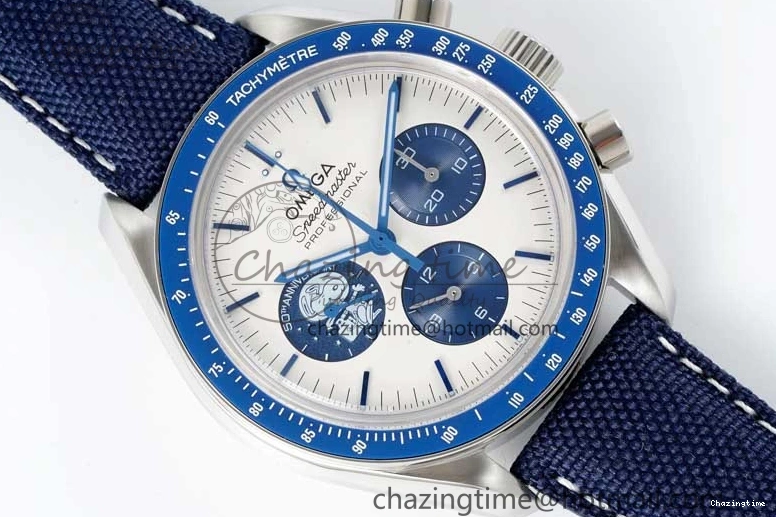 0816 QuickDry Speedmaster Professional “Silver Snoopy Award” 50th Anniversary GSF 1:1 Best Edition A7750(Mod) 7863